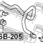 Втулка стабилизатора TOYOTA RAV4 ACA2,CLA2,ZCA2 2000.05-2005.11 TSB-205 FEBEST
