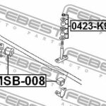 Втулка переднего стабилизатора D27 FEBEST