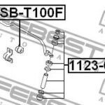 Втулка стабилизатора DAEWOO NEXIA 1500I (G15MF) 1995-2009 CHSB-T100F FEBEST