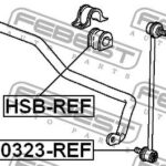 Втулка переднего стабилизатора D20 FEBEST