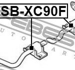 Втулка стабилизатора передняя d23.7 VOLVO XC90 2003-2014 VLSB-XC90F FEBEST