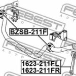 Втулка переднего стабилизатора комплект (на обе стороны) FEBEST