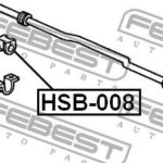 Втулка заднего стабилизатора D17 FEBEST