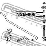 Втулка стойки переднего стабилизатора D10 FEBEST