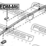 Заглушка в молдинг крыши FEBEST