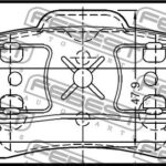 Колодки тормозные задние FEBEST