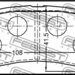 Колодки тормозные задние FEBEST