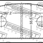 Колодки тормозные передние комплект FEBEST