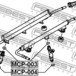 Кольцо уплотнительное топливной форсунки TOYOTA RAV4 III 05-12 MCP-003 FEBEST