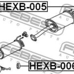 Подушка крепления глушителя FEBEST
