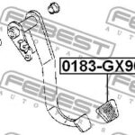 Накладка педали сцепления и тормоза NISSAN ALMERA N15, PRIMERA P11/P12 0183-GX90 FEBEST