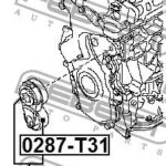 Натяжитель ремня FEBEST