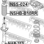Опора амортизатора задняя NISSAN SUNNY B15/ALMERA N16 2000-2005 NSS-024 FEBEST