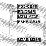 Опора амортизатора задняя FORD FOCUS II CB4 2008-2011 FSS-CB4R FEBEST