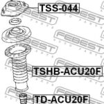 Опора переднего амортизатора FEBEST