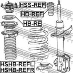 Подшипник опоры амортизатора HONDA CR-V RE3/RE4 2007-2012 HB-RE FEBEST