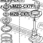Пыльник амортизатора передний MAZDA CX-7 ER 2006-2012 MZSHB-CX7F FEBEST
