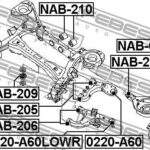 Сайлентблок NAB-206 FEBEST