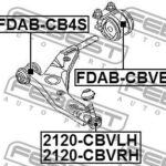 Опора шаровая ниж правая FORD KUGA I/II 2120-CBVRH FEBEST