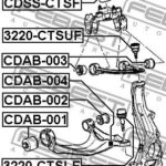 Сайлентблок переднего нижнего рычага (гидравлический) FEBEST