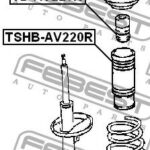 Пыльник заднего амортизатора FEBEST