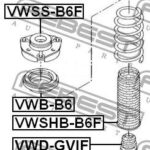 Отбойник амортизатора передний SKODA OCTAVIA 1Z/5E VWD-GVIF FEBEST