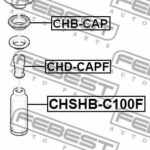 Пыльник передн амортизатора CHEVROLET CAPTIVA (C100) 2007- CHSHB-C100F FEBEST