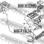 Подушка двигателя левая FEBEST