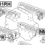 Подушка двигателя левая FEBEST