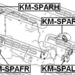 Опора двигателя KM-SPALH FEBEST