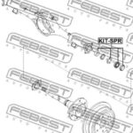 Подшипник роликовый задней полуоси ремкомплект KIT-SPR FEBEST