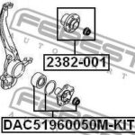 Подшипник ступицы DAC51960050M-KIT FEBEST