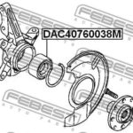 Подшипник ступичный передний 40X76X38 FEBEST