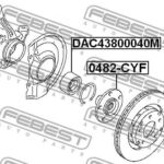 Подшипник ступичный передний 43X80X40 FEBEST