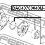 Подшипник ступичный передний 40X78X40 FEBEST