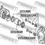 Втулка направляющая суппорта тормозного заднего FEBEST
