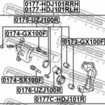 Поршень суппорта тормозного заднего FEBEST
