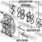 Ремкомплект суппорта тормозного переднего (на обе стороны) FEBEST