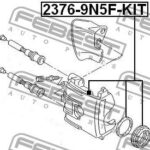 Поршень суппорта тормозного переднего ремкомплект FEBEST