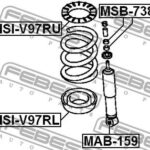 Проставка пружины нижняя MSI-V97RL FEBEST