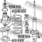 Проставка задней пружины верхняя FEBEST