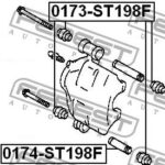 Пыльник втулки направляющей суппорта тормозного переднего FEBEST
