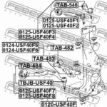 Рычаг передний нижний левый FEBEST