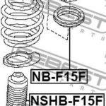 Пыльник переднего амортизатора FEBEST