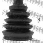 Пыльник ШРУСа внешний LAND ROVER DISCOVERY III 2005-2009 (88x126x26.5) 2917P-DIIIATF FEBEST