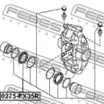 Ремкомплект суппорта тормозного заднего (на одну сторону) FEBEST