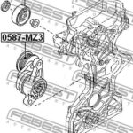 Ролик обводной 0588-BK FEBEST