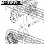 Ролик натяжной руч ремня CHEVROLET LACETTI 1.8 1087-J200 FEBEST