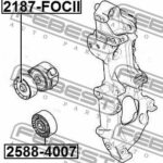 Ролик натяжной FORD FOCUS II 2004-2008 2187-FOCII FEBEST