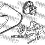 Ролик натяжной MITSUBISHI GALANT SALOON EA2-6A 1996.10-2003.05 0487-EA3A FEBEST